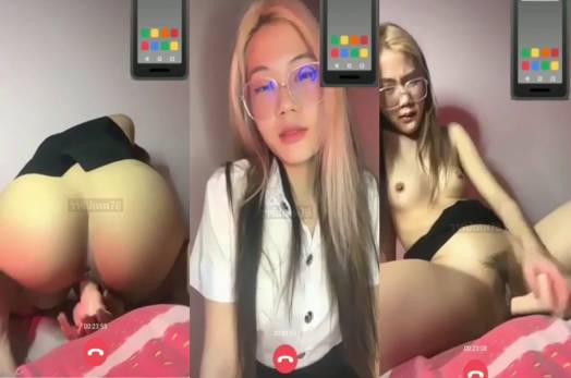 คลิปหลุด นักศึกษามอดัง โดนแฟนขอคอลเสียวคาชุดนักศึกษา เอาควยปลอมยัดหีโคตรเสียวเลยเห็นแม่งแหย่หีขนาดนี้เสียวจัดๆ น่าโดนเย็ดสดแตกในคาชุดจัด